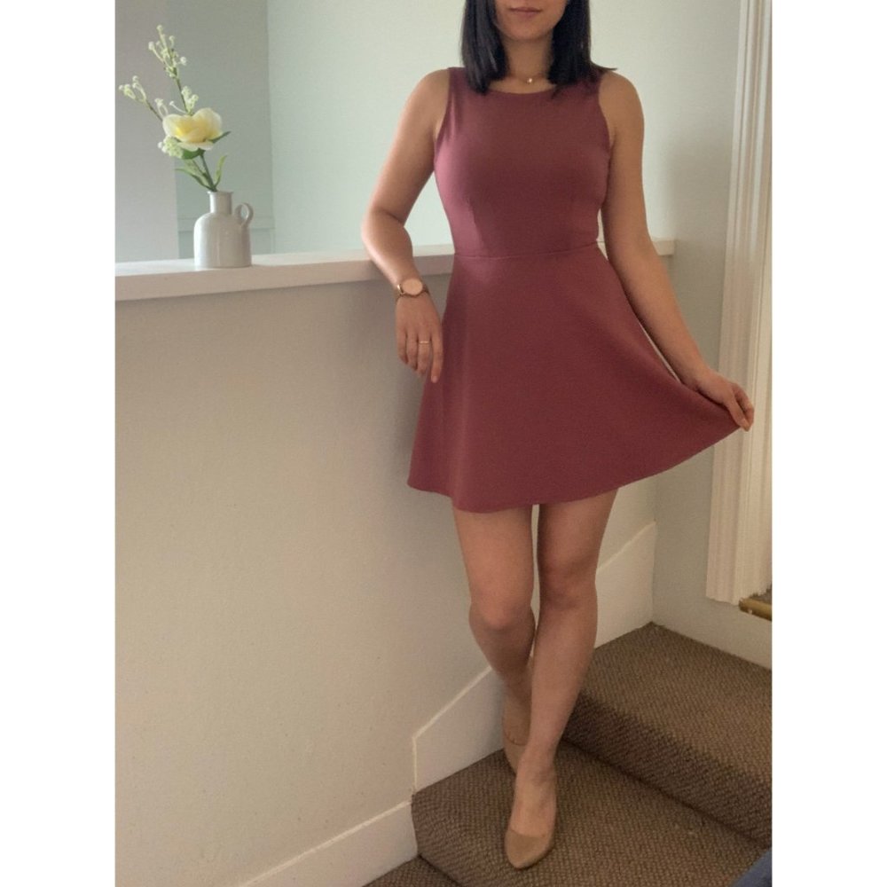 Mauve A-Line Dress